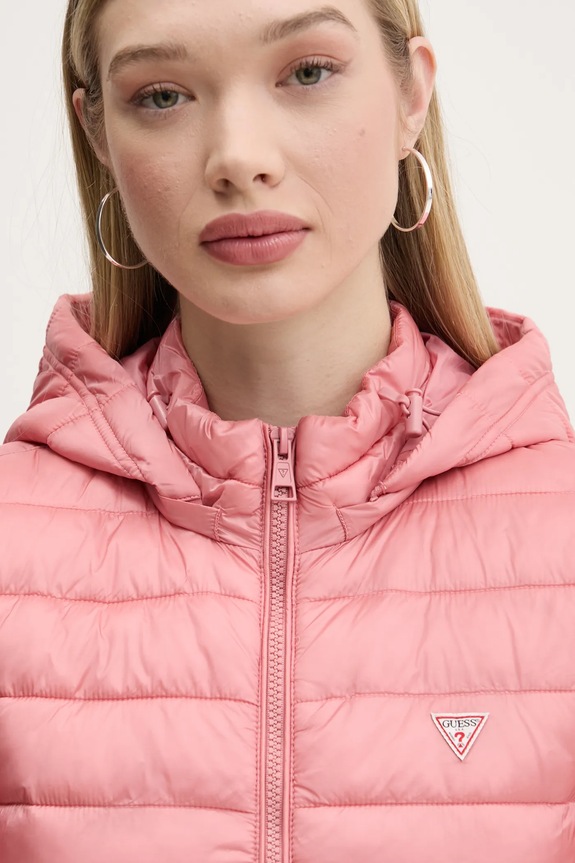 Bunda Guess Jeans růžová W5RL99.WHAB2