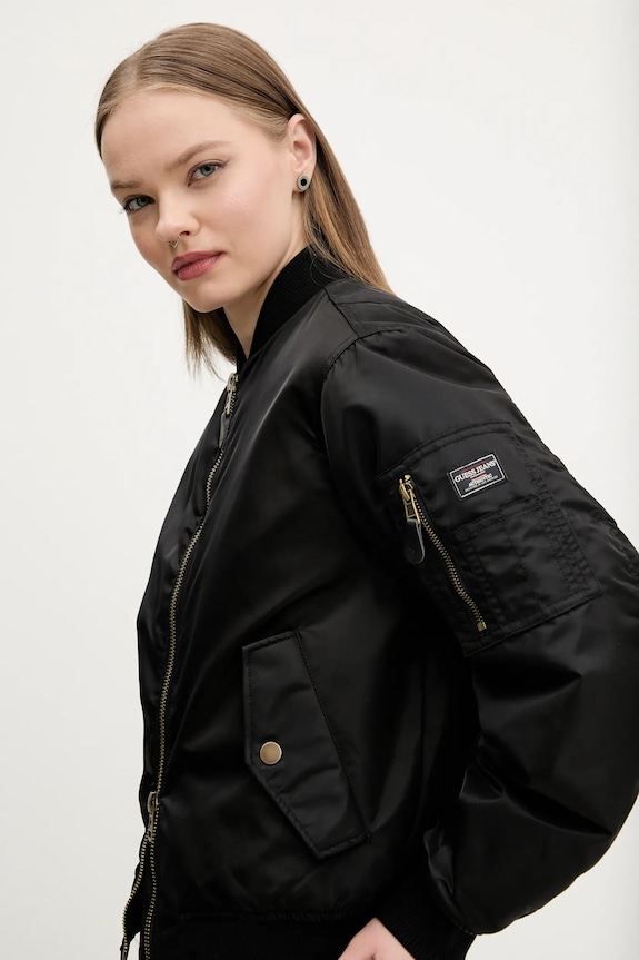 Abbigliamento Guess Jeans giacca bomber W5RL81.WHAA2 nero
