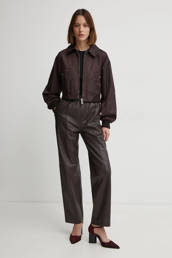 Victoria Beckham kurtka 1125WJK006259A brązowy SS25