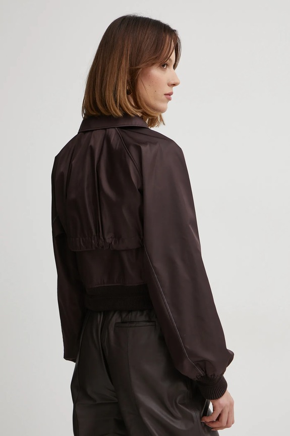 Odzież Victoria Beckham kurtka 1125WJK006259A brązowy