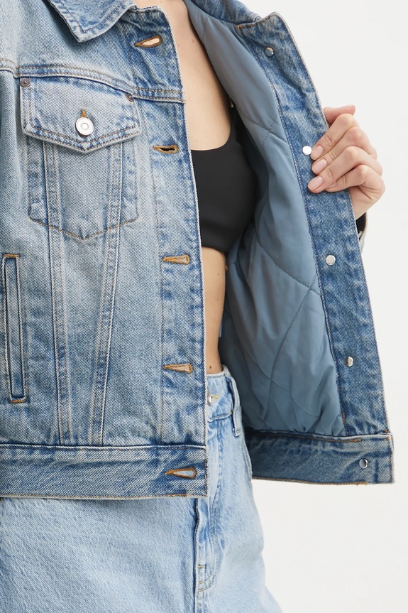Victoria Beckham kurtka jeansowa 1125DJK006006A