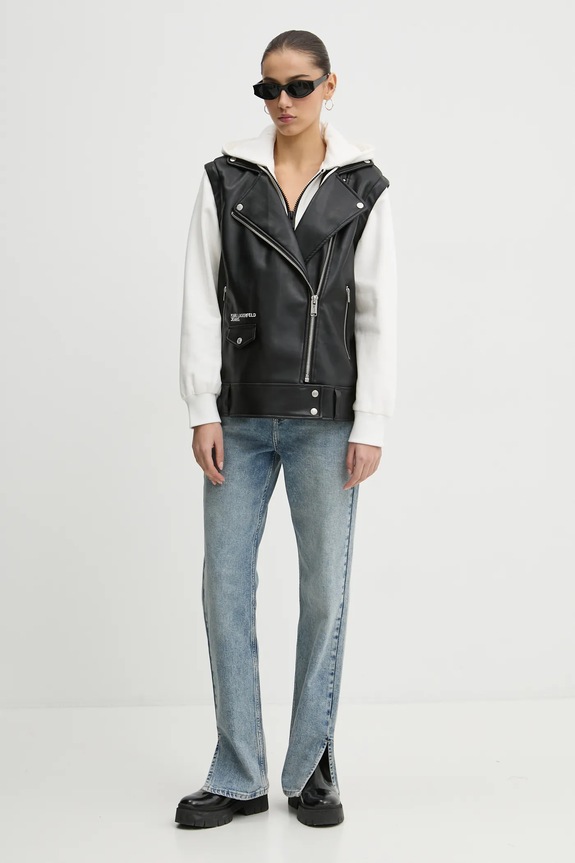 Karl Lagerfeld Jeans kurtka A1W15012 czarny SS25