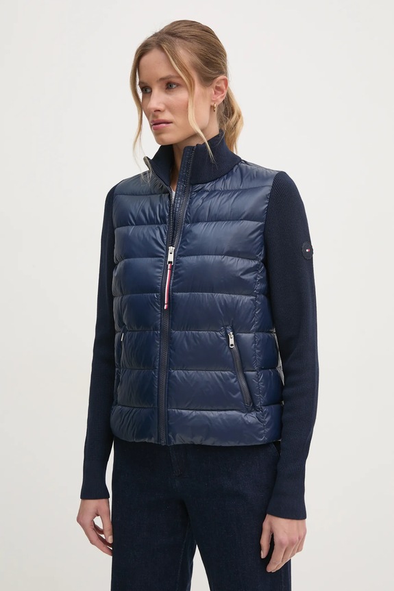 Bunda Tommy Hilfiger s podšívkou námořnická modř WW0WW43771