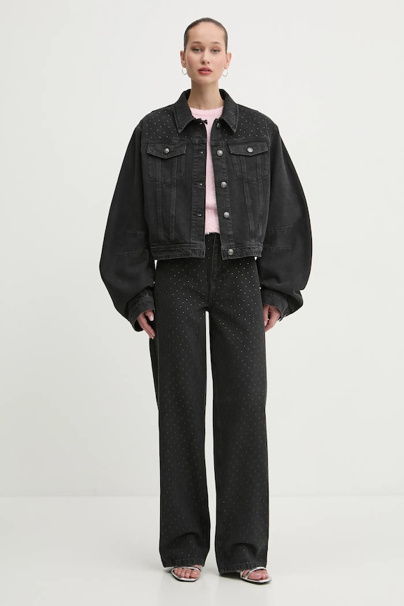 Rotate giacca di jeans 1136122998 grigio SS25