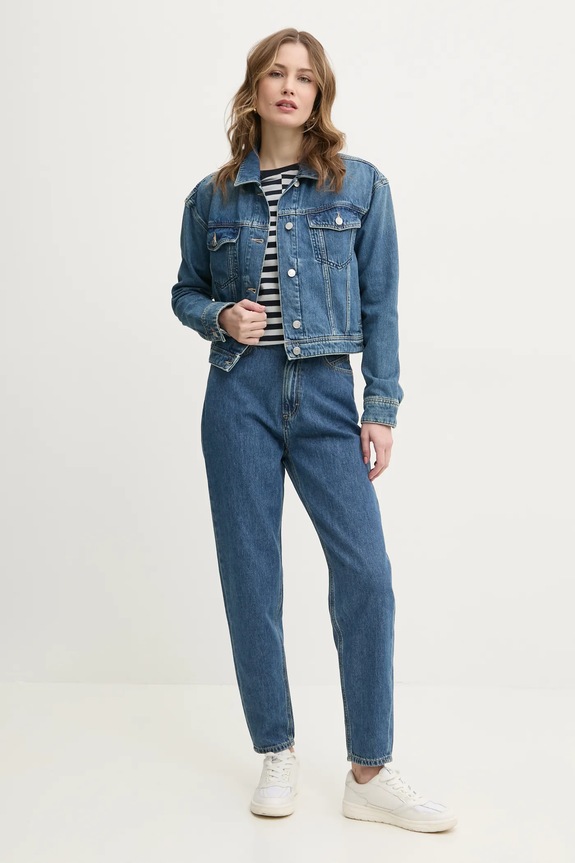 BOSS Orange kurtka jeansowa 50530831 niebieski SS25