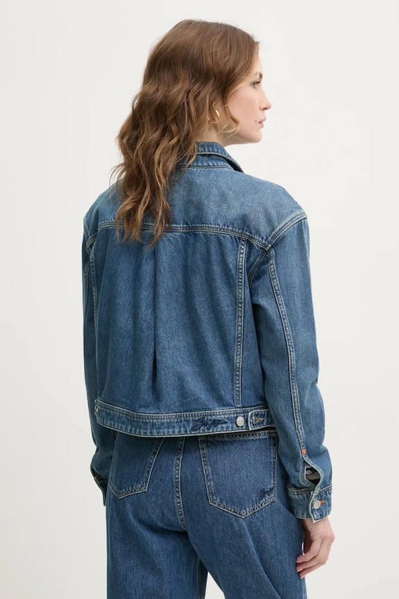 Odzież BOSS Orange kurtka jeansowa 50530831 niebieski