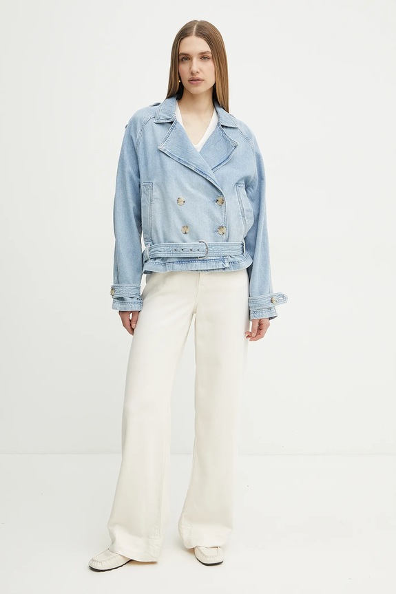 BOSS Orange giacca di jeans 50539077 blu SS25