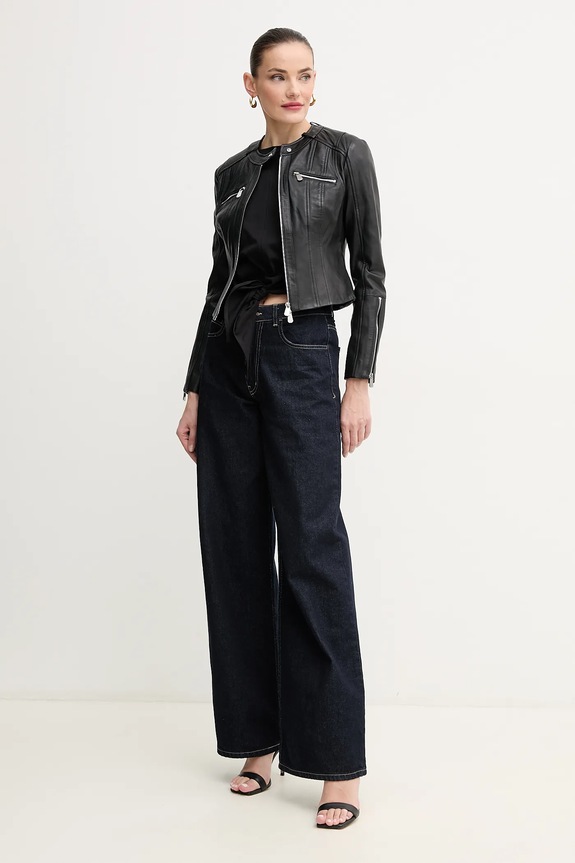 Pinko bőrdzseki 104914.A2HT fekete SS25