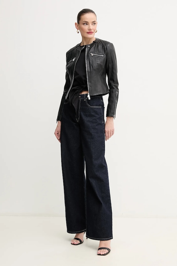 Pinko bőrdzseki 104914.A2HT fekete SS25