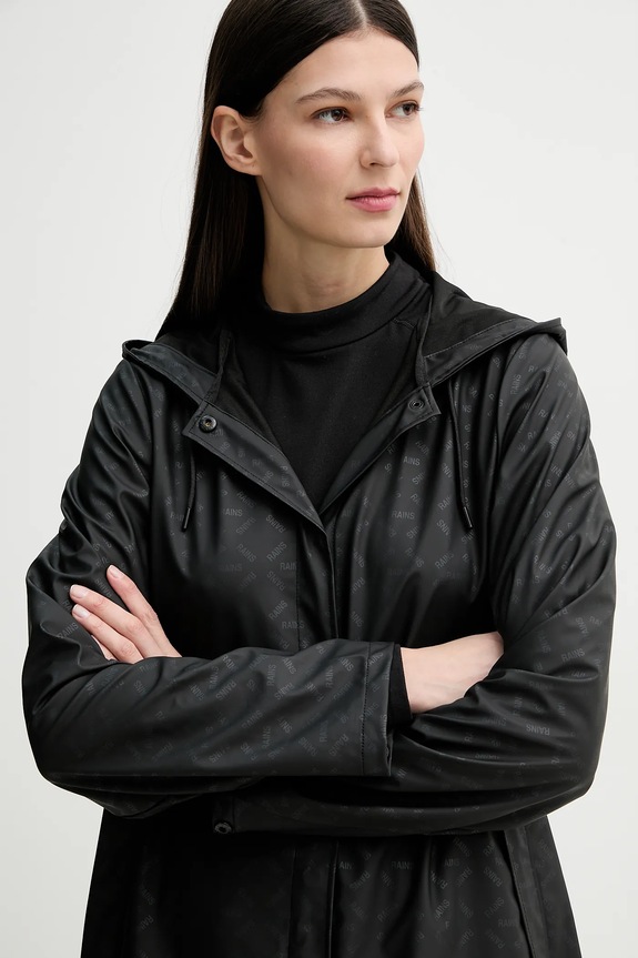 Bunda Rains A-Line W Jacket W3 čierna 18050.102