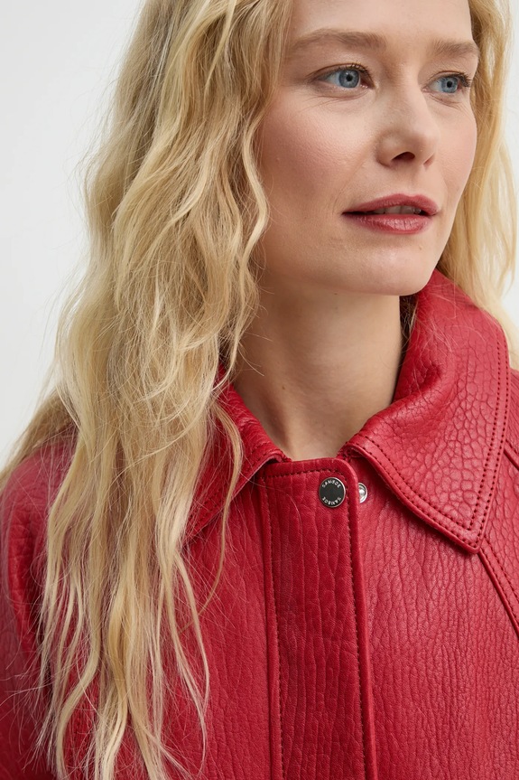 Samsoe Samsoe bőrdzseki SANOK F24400104