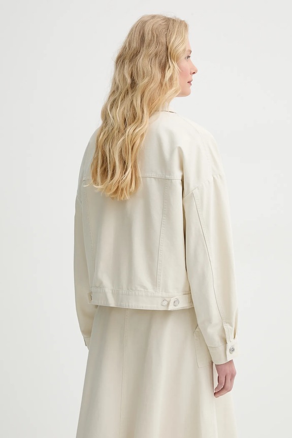 Oblečenie Bavlnená bunda A.P.C. blouson cally COGBJ.F02905 béžová