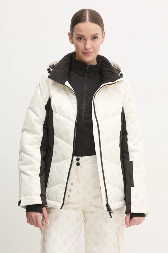 Гірськолижна куртка Guess бежевий W4PL3N.WH0K0