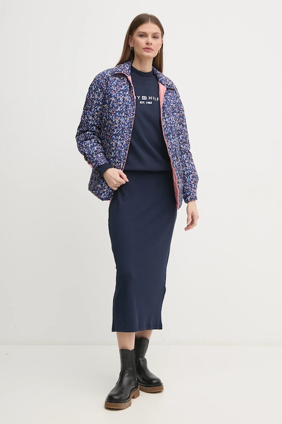 Ρούχα Μπουφάν δυο όψεων Pepe Jeans FLEUR DAILY PL402499 ροζ