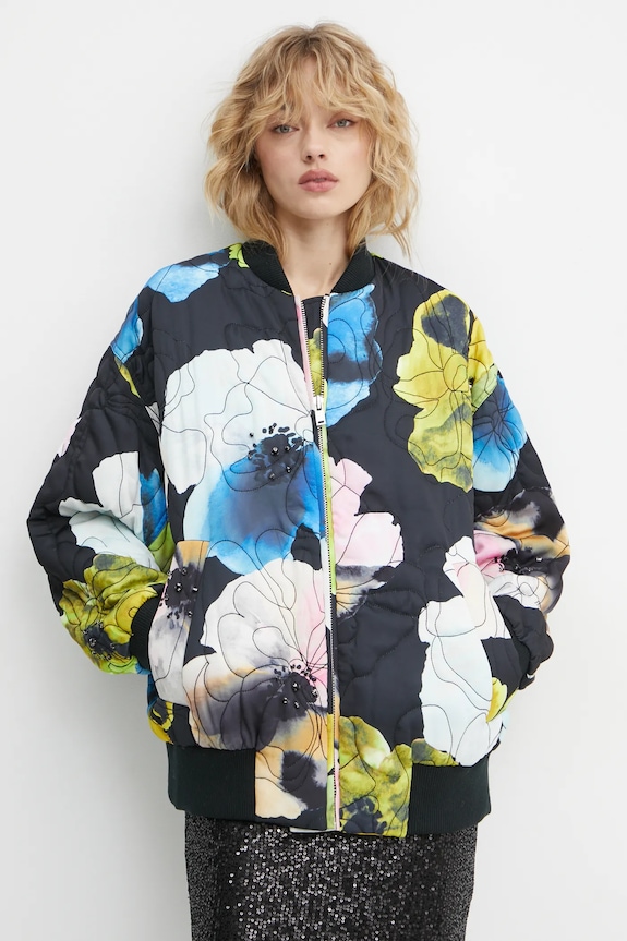 Bomber jakna Stine Goya bez tople podstave crna SG.PS25.J011.2317