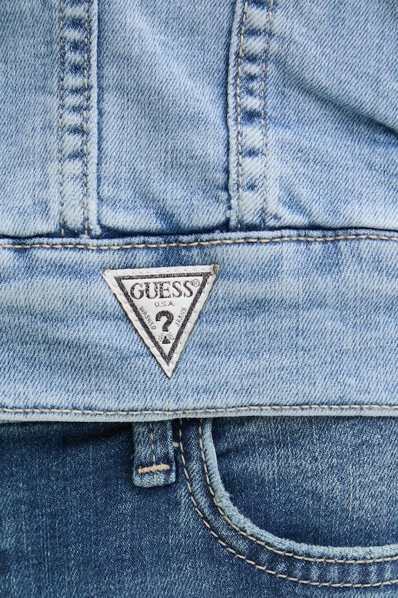 Guess kurtka jeansowa W5RN01.D5L71 niebieski