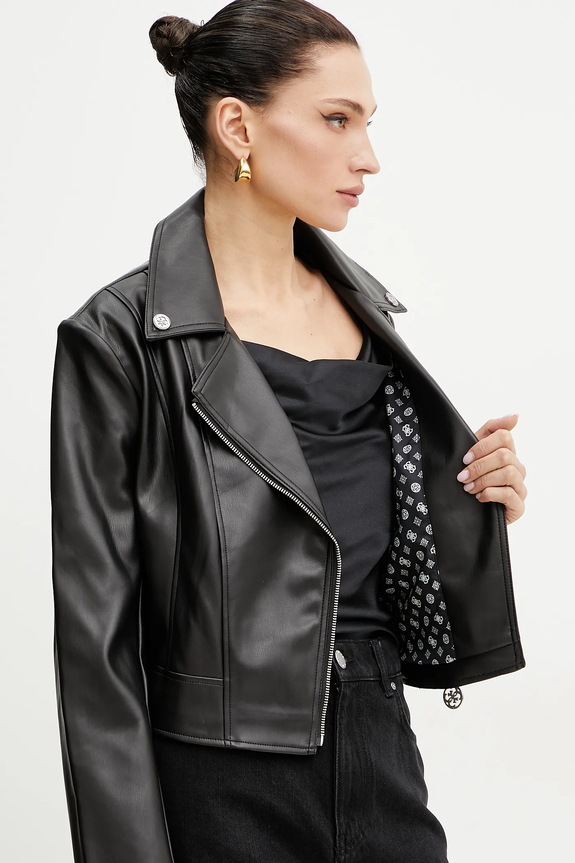 Guess giacca da motociclista CLEMENCE W5RL22.WE480