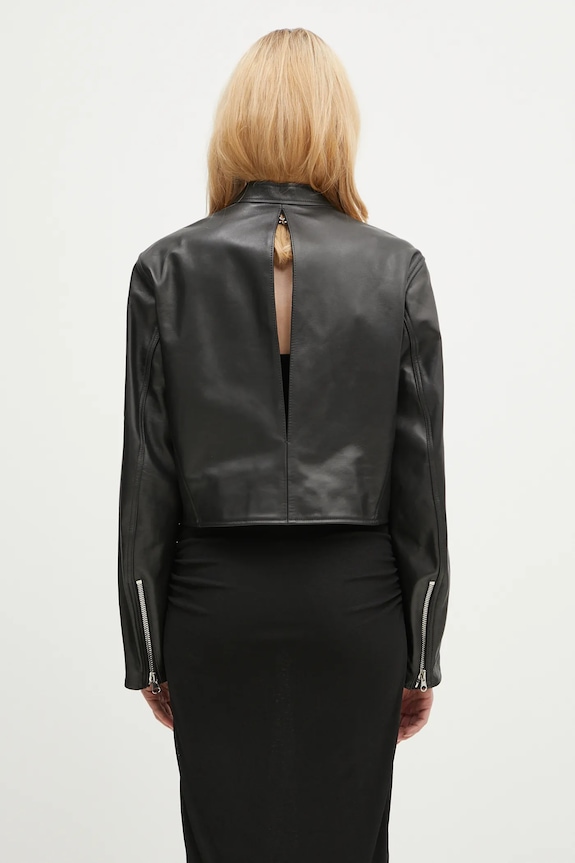 Oblečení Kožená bunda MM6 Maison Margiela S52AM0317 černá
