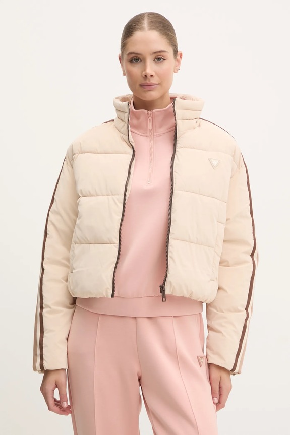 Guess geaca JEAN bej V5RL04.WGYC2