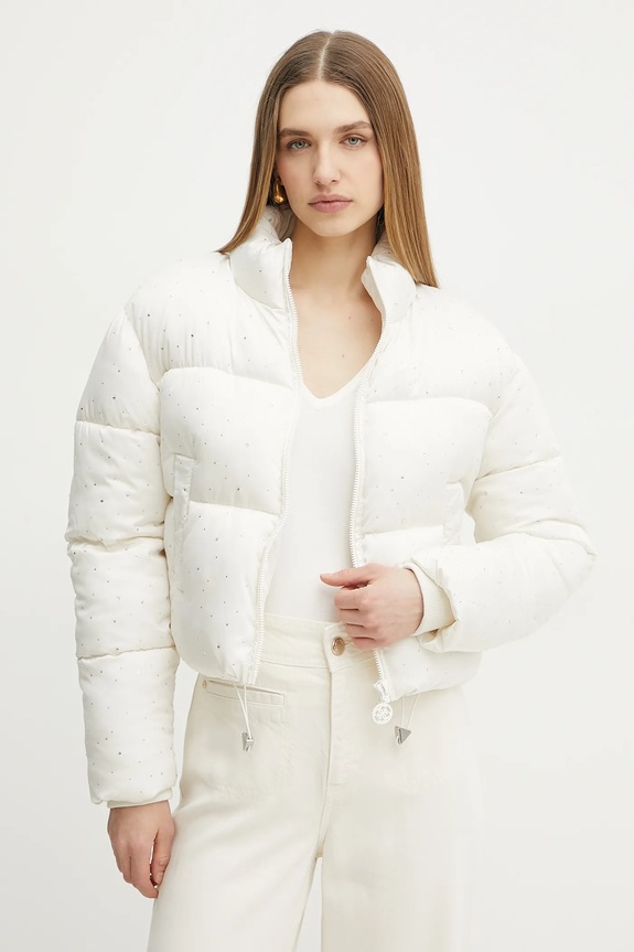 Bunda Guess ANTONIA bez kapuce béžová W5RL04.WGVD2