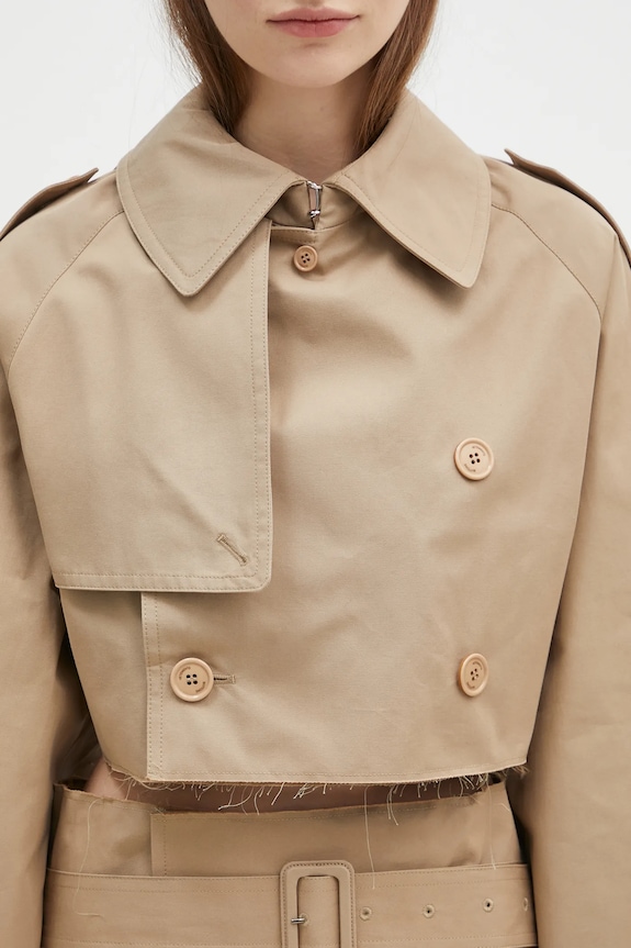 VETEMENTS kurtka Deconstructed Trenchcoat beżowy WA66JA400S