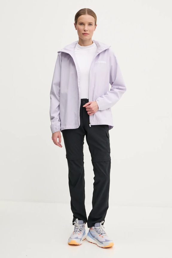 Větrovka adidas TERREX Essential JM8705 fialová SS25