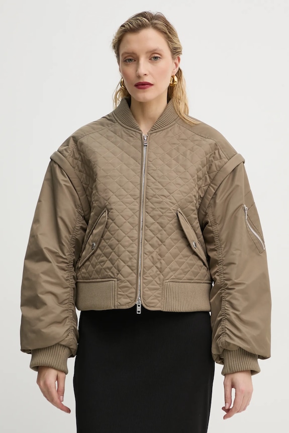 Stand Studio kurtka bomber Kezia 66377.8669 zielony SS25