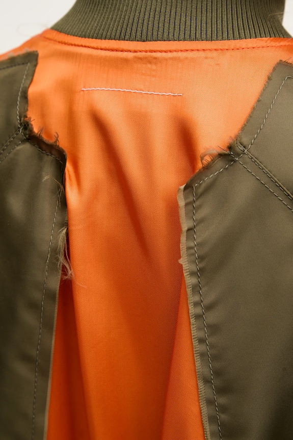 MM6 Maison Margiela giacca bomber S52AM0315.M35257 verde