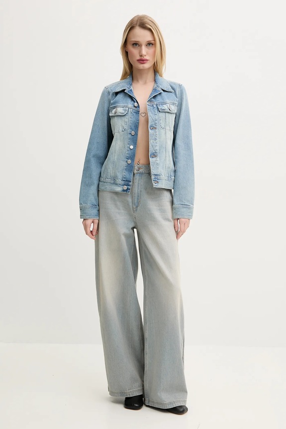 Rifľová bunda MM6 Maison Margiela S52AM0316.M30019 modrá SS25