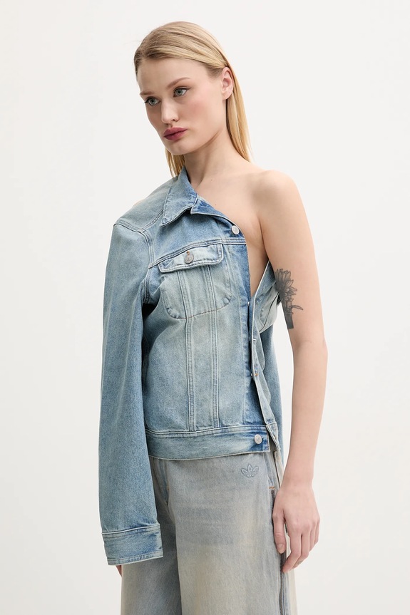 Rifľová bunda MM6 Maison Margiela S52AM0316.M30019 modrá