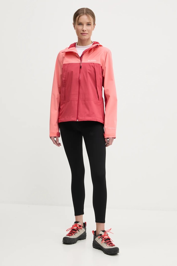 Outdoor jakna Columbia Boulder Falls 2116302 roza SS26