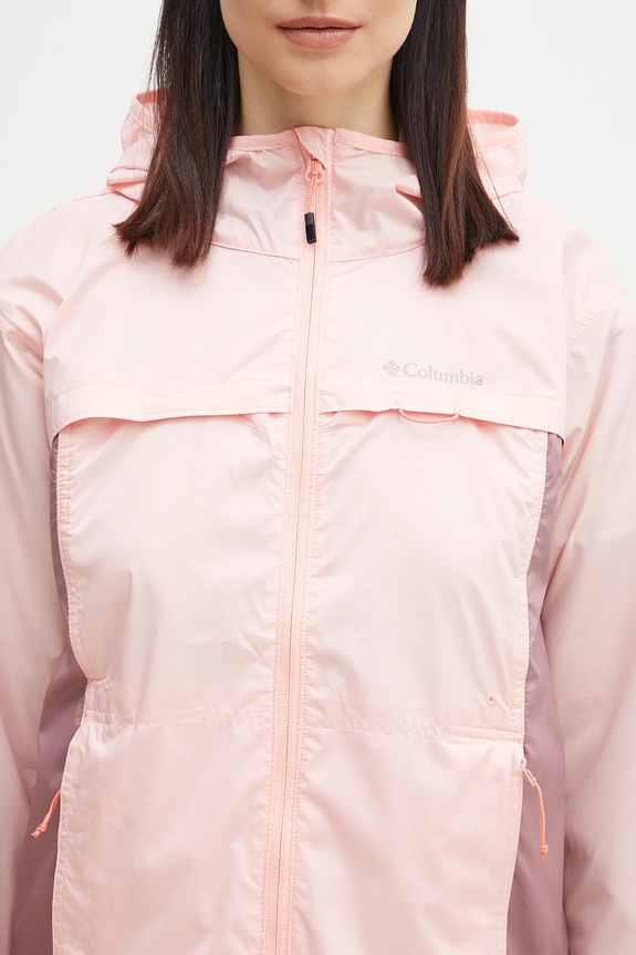 Columbia kurtka sportowa damska Crested Canyon Windbreaker różowy 2116481