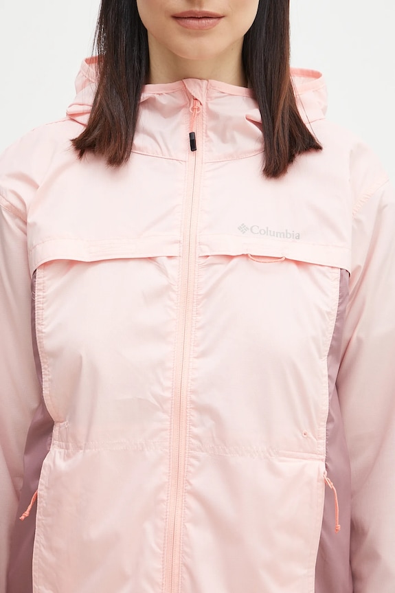 Columbia kurtka sportowa damska Crested Canyon Windbreaker różowy 2116481
