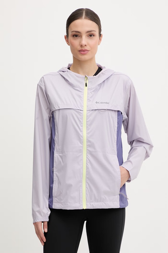 Columbia športová bunda dámska Crested Canyon Windbreaker fialová 2116481