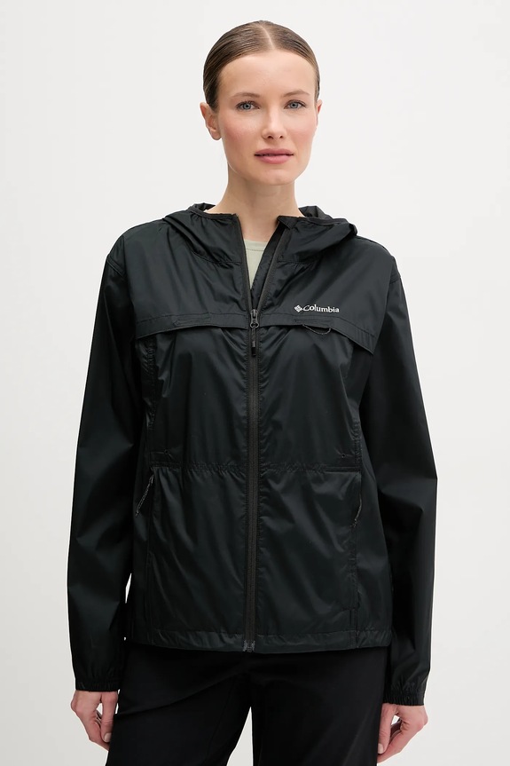 Columbia sportovní bunda dámská Crested Canyon Windbreaker nezateplené černá 2116481