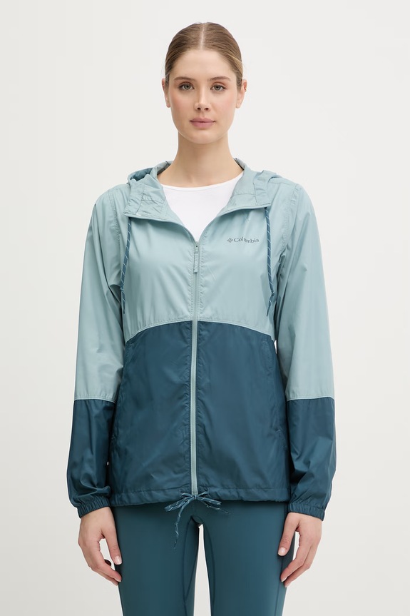 Columbia kurtka sportowa damska Flash Forward II Windbreaker turkusowy 2116531
