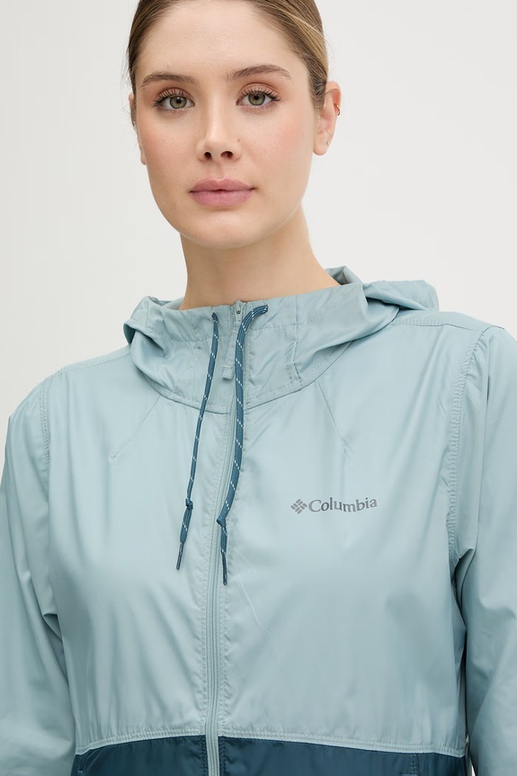 Columbia kurtka sportowa damska Flash Forward II Windbreaker turkusowy 2116531