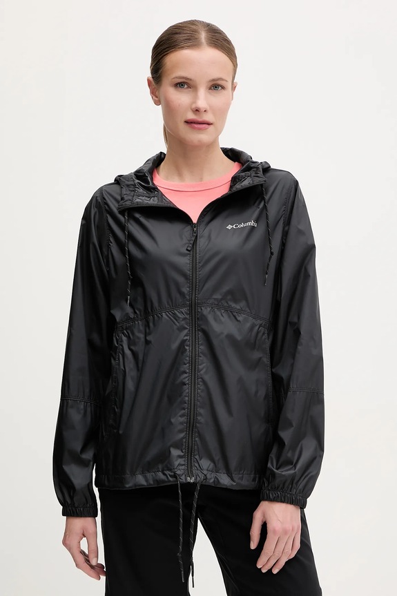 Columbia športová bunda dámska Flash Forward II Windbreaker nezateplené čierna 2116531