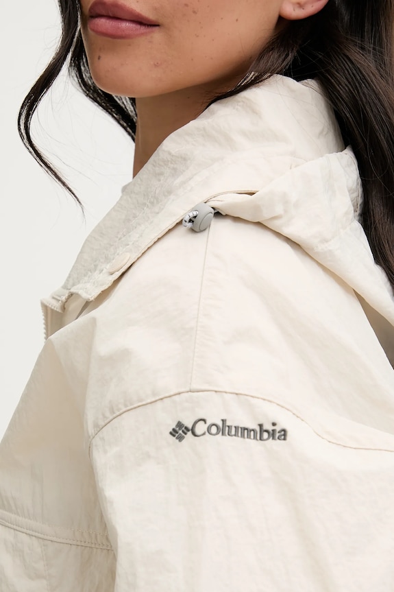 Columbia kurtka przejściowa damska Paracutie II Windbreaker beżowy 2116561