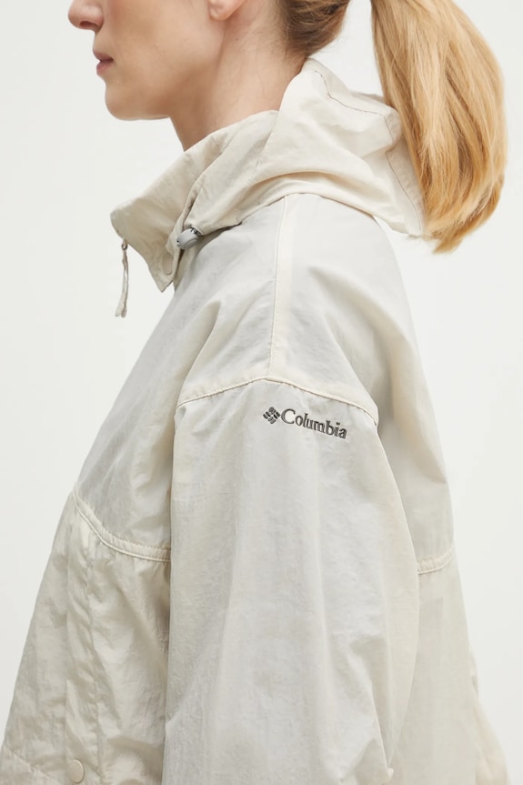 Columbia Paracutie II Windbreaker transitional jacket for women beige 2116561