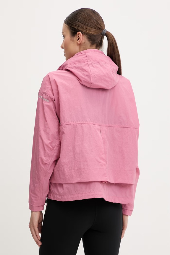 Abbigliamento Columbia Paracutie II Windbreaker giacca di mezza stagione da donna 2116561 rosa
