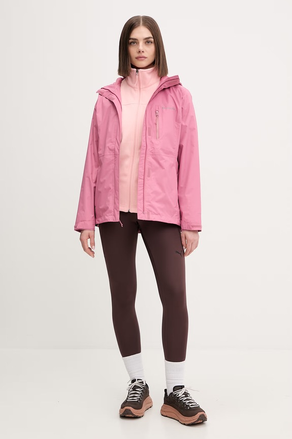 Columbia outdoor jacket Pouring Adventure 2117191 pink SS26
