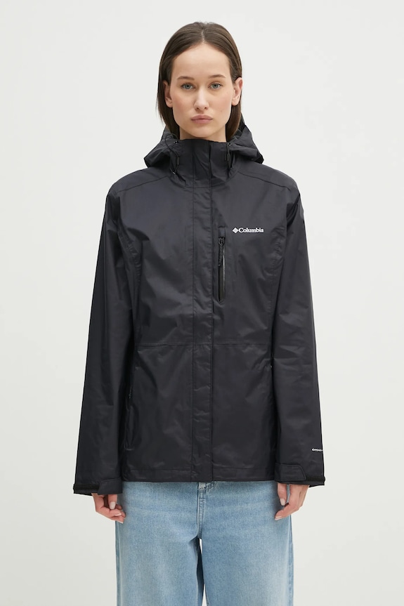 Columbia outdoor jacket Pouring Adventure Planet friendly black 2117191