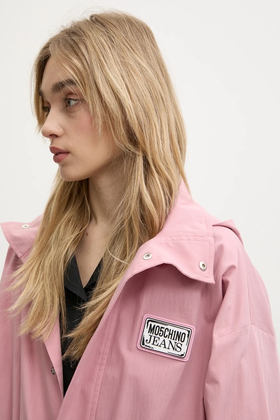 Moschino Jeans parka 0609.3224 rózsaszín