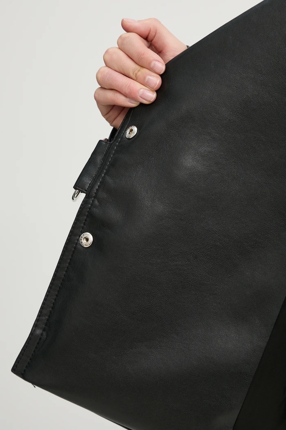 Δερμάτινο μπουφάν Nanushka ADO NW22CROW01799