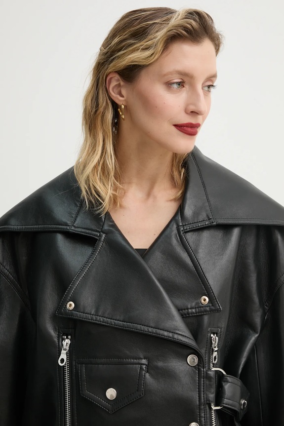 Δερμάτινο μπουφάν Nanushka ADO NW22CROW01799