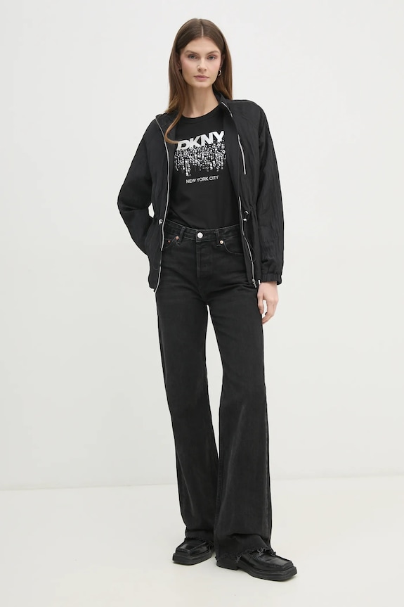 Jakna Dkny P4KJIXTF crna SS25