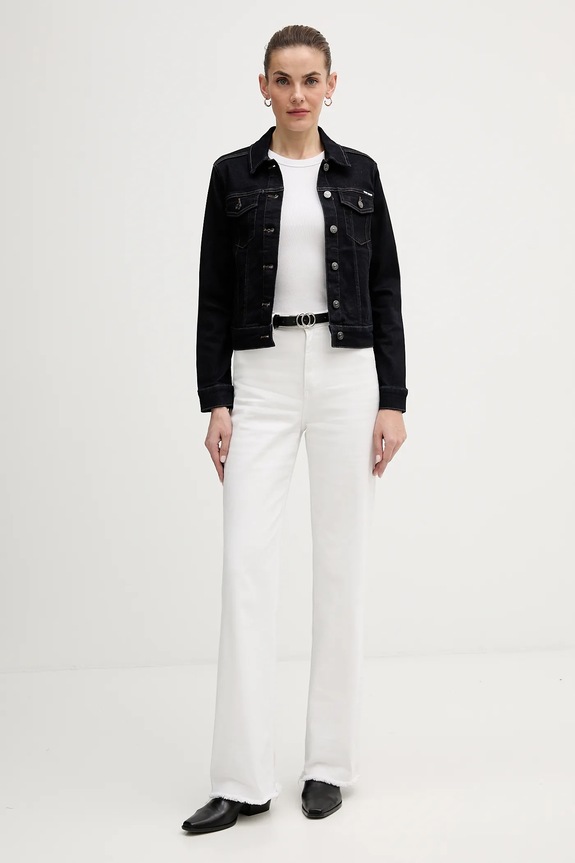 Dkny kurtka jeansowa DJ4J6006 granatowy SS26