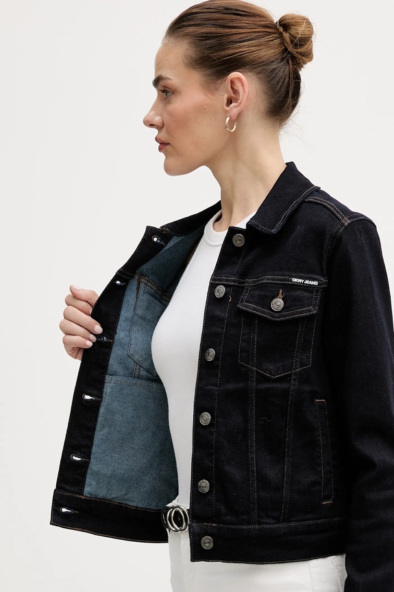Dkny kurtka jeansowa DJ4J6006
