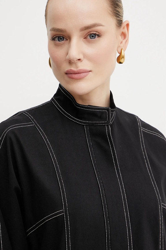 Max Mara Leisure rövid kabát fekete 2516911018600